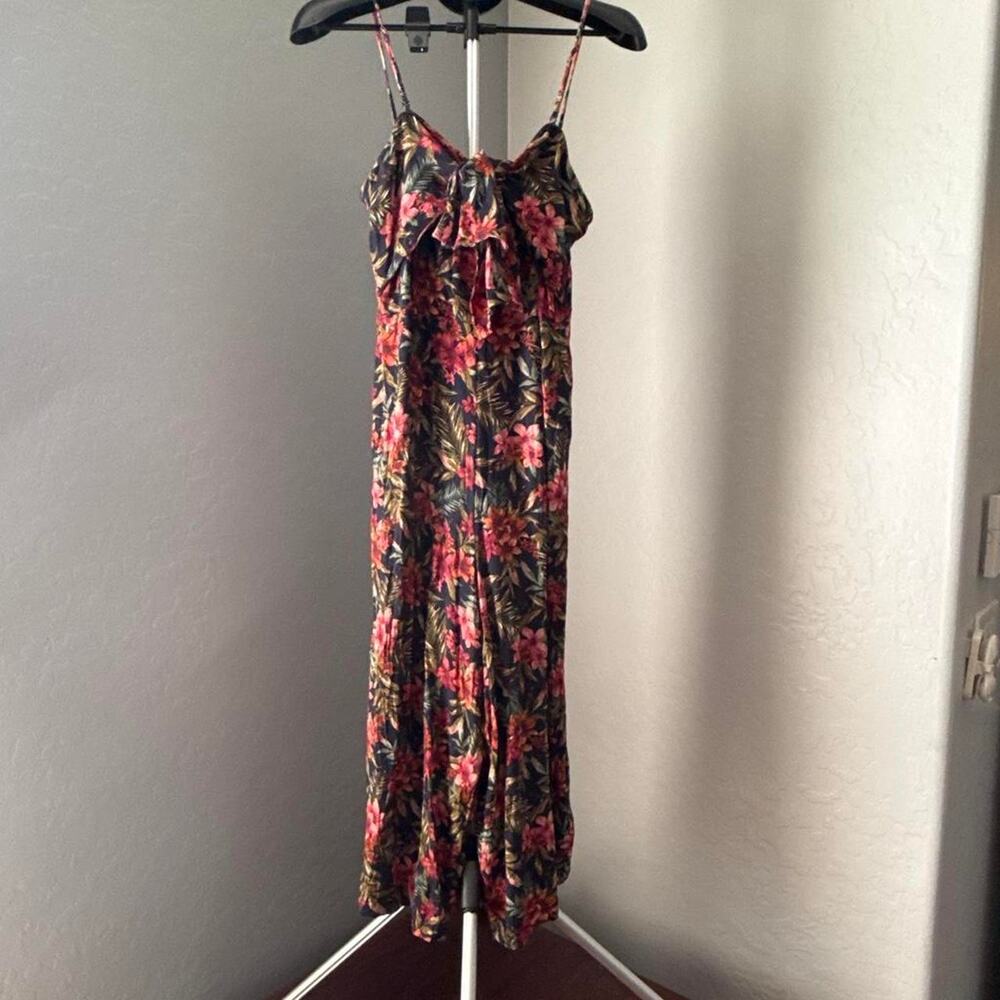 Floral long jumper with pink